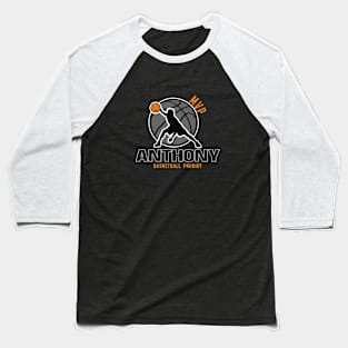 Anthony MVP Custom Player Basketball Prodigy Your Name Baseball T-Shirt